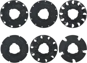 1001-b Branded01 313046470431 60009 Set 6 Standard Seed Plates Compatible With Earthway Seeder Works Fo