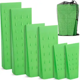 Branded01 705353837050 Tree Felling Wedges With Spikes 6 Pcs 5.5 Inch 8 And 10 Green Storage