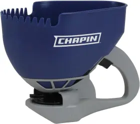 8705a Branded01 1.6 Liter Ice Melt And Salt Hand Crank Spreader Ideal For Small Spaces Blue New