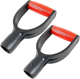 Hjs2021083022 Branded01 2 Pcs Plastic Shovel D Grip Handle 32mm / 1.26 Inch Inner Diameter Spade Sh