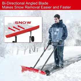 Brewin Tools 600821834961 38 Inch Snow Shovel For Driveway Snowpro Bi-direction Heavy Duty #3