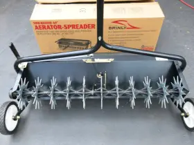 As-402 Brinkly Brinly Aerator Lawn Fertilizer Spreader Black #2
