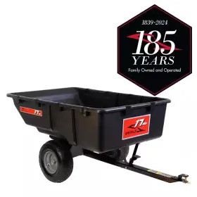 Brinly-hardy 445028098043 850 Lb. 17 Cu. Ft. Tow-behind Poly Utility Cart With Durable Compression Molded