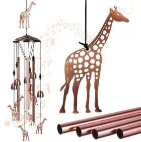 Rry-briwooody-1808 Briwooody Giraffe Wind Chimes For Outside Mothers Day Birthday Gifts Mom