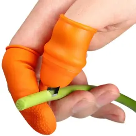 Xb-jj0201998 Bticx Silicone Thumb Cutter Finger Sleeve Set Picking Tool For Harvesting Plant Gar