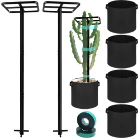 Btxkqth 762708390172 2 Pcs Heavy Duty Dragon Fruit Trellis Adjustable Plant Climbing Support With