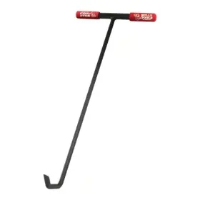 Bully Tools 313106351397 New Manhole Cover Hook Steel T Style Handle Outdoor Garden Tool 24 Inch