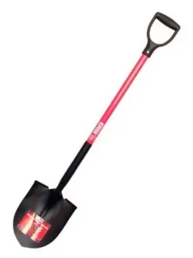 62510 Bully Tools Fbg Hand Round Pint Or Point Shovel - Quantity 3