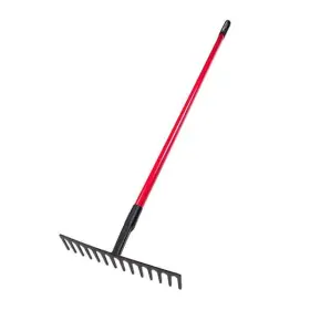 14-tine Bully Tools 735390923010 Level Head Rake With 66 Inch Fiberglass Handle