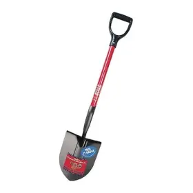 92510 Bully Tools Round Point Shovel 12 Ga. Steel Blade Fiberglass Handle