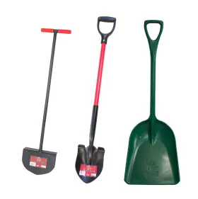 99972 Bully Tools Gardening Starter Pack Floral Spade Lawn Edger And Poly Scoop #99972