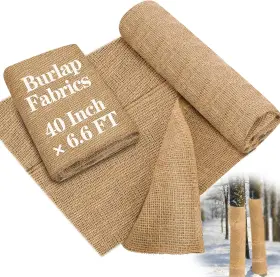 Bo2249 Buryeah 40 Inch X 6.6 Ft Burlap Fabrics Roll Natural Jute