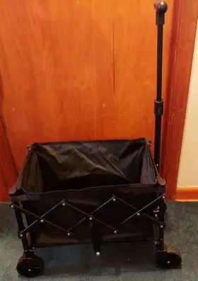 Ydc-250 By Nee Collapsible Folding Wagon Black 18x13