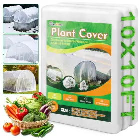 Cahomo 727598839958 White Plant Covers Freeze Protection 10 X Ft - 1.5 1.5oz-10ftx10ft