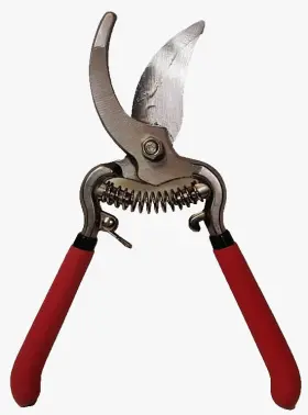 Cal-hawk 091044405807 8 Inch Curved Bypass Garden Pruner Pruning Shears Secateurs Trimmer Tool Solid Metal