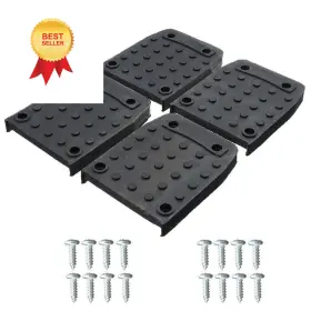 15954029597875 Calidaka 4 Pcs Drywall Stilt Replacement Part Sole 105 X 84 12 Mm Black