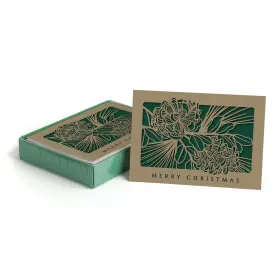 B0dd97zk1k Canopy Street Masterpiece Laser Cut Pine Cone Christmas Cards 10 Winter Holiday