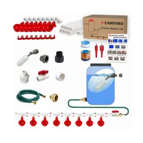 Jys-01 Canvino Automatic Chicken Waterer System 45 Accessories Included Complet... Fast Ship