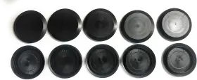 Bpf-si-415 Caplugs 656729198025 - Bpf Series Button Plugs With Flush-type 10 Black