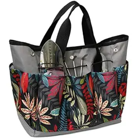 Hu-xi-145 Caroyino Garden Tool Bag Maple Leaf Gardening With 8 Pockets Canvas Tote Ba
