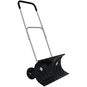 Ric-167 Casl Brands 26 Inch Heavy Duty Snow Shovel For Driveway - Pusher With Wheels