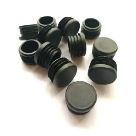 Ys-01 Casutong 12 Pack 1 Inch Round Plastic Plug Pipe Tubing End Black