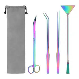 S-1625 Catcan 4 In 1 Quarium Aquascape Tools Kits Anti-rust Stainless Steel Aquatic Plant