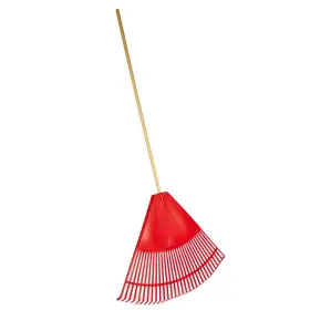 9032-1 Cavex Leaf Rake 32 Inch Resin Head 48 Hardwood Handle Red