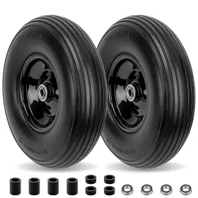 E2022000220 Cenipar 4.80/4.00-8 Inch Flat Free Tire And Wheel 14.5 Solid Flat-free Replacement
