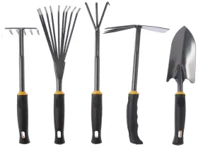 Centurion 845049004851 485 Durable 5 Piece Garden Tool Set Yellow