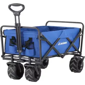 Cesicia 445032296268 7 Cu. Ft. Blue Metal Folding Garden Cart Campers