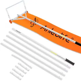 Cesicia 711181361186 252 Inch Aluminum Handle Adjustable Roof Rake Snow Removal Tool With Blade And Sl