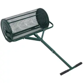 An016orange44 Cesicia 24 Inch Steel T Shaped Handle Peat Moss Spreader Compost Metal Mesh