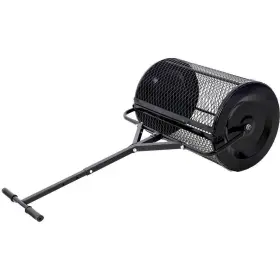 W-ggb-68 Cesicia Peat Moss Compost Spreader 24 Inch Ergonomic Design Metal Handle In Black #2