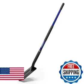 B0f3771j44 Cgrnkt Cgrnt 4-inch Heavy Duty Trench Shovel With Blue Handle Narrow Trenching Spade F