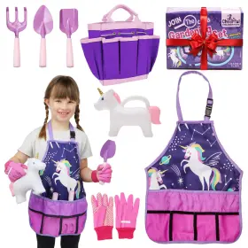 Cheerful Children Toys 619438526763 Kids Gardening Set Tools For With Watering Can Shovels