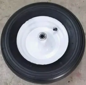 Cheng Shin 062093424866 Wheelbarrow Tire And Rim 2-ply Tubeless 30 Psi 4.80/4.00 - 8 Straight Tread