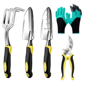 Dsae2201 Chenzichisp Garden Tool Sets 8pcs Gardening Hand Tools Stainless Steel Heavy Duty Gardeni