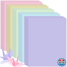 B0cg6h2zgk Cholemy 250 Pastel Colored Cardstock 8.3x11.7 Inch - Yellow Green Purple Pink Bl