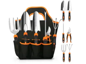 B09f3cwrrc Chryztal Stainless Steel Heavy Duty Gardening Tool Set With Rubber Grip Tote Bag