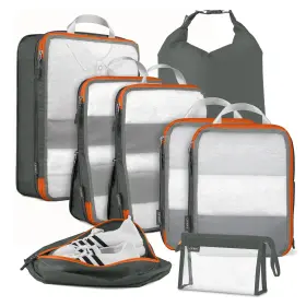 M240401 Cipway Compression Packing Cubes Mesh Lightweight Luggage Organizer Bags Wit