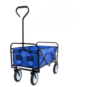 Cisvio 941870705104 4 Cu. Ft. Steel Garden Cart Outdoor Folding Wagon Large Capacity