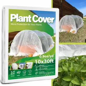 Fhb-1 Cjgq Plant Covers Freeze Protection 10x30ft Frost Cloth Blanket 1 Pack