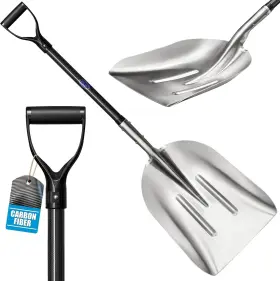 Ckg 198715889116 Aluminium Ergonomic Snow Shovel With Ultra Light Carbon Handle