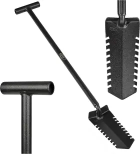 Ckg 726084218079 Metal Detecting Shovel Digging Tool With Double Serrated Blade Heavy Duty