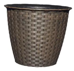34208-408r Classic Home And Garden Nantucket 8 Inch Planter Russet