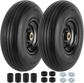 Cmood 705353664601 4.00-6 Flat-free Tire And Wheel 13 Inch Wheelbarrow Wheels Tires With 5/8 Or 3