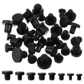 Cobee 635552 1 Zheslpv4 80 Pcs Silicone Rubber Hole Plug 8 Sizes Plastic Plugs Black
