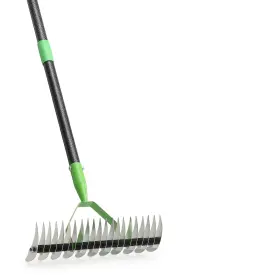 Cpp-34 Coconut 63 Thatch Rake Dethatcher Rakes For Lawns Heavy Duty 21 Curved Double-sid