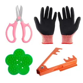 Codace 783710475954 4pcs Garden Pruning Shears Scissors Kit Rose Thorn Remover Tree Pruner Hand